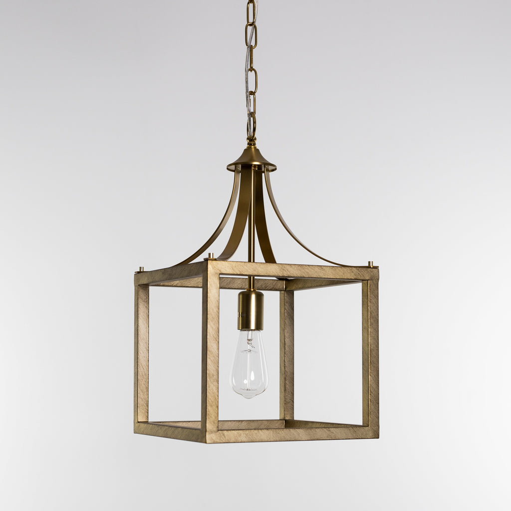 Langham Hampton Style Pendant Light – Elegant Brushed Gold Fixture
