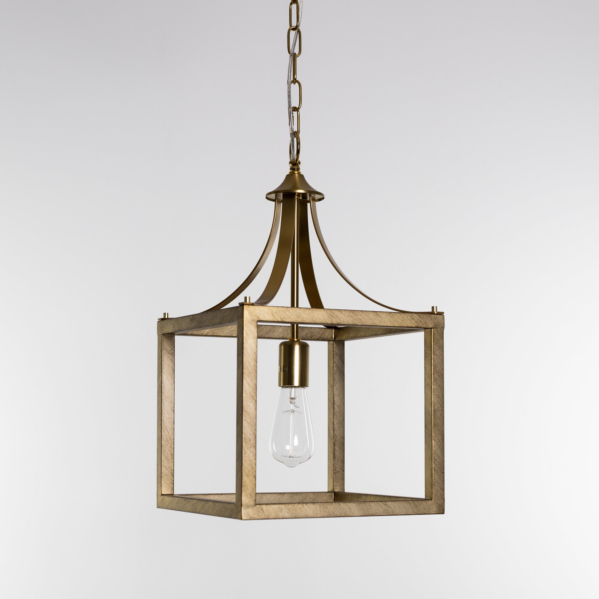Langham Hampton Style Pendant Light – Elegant Brushed Gold Fixture