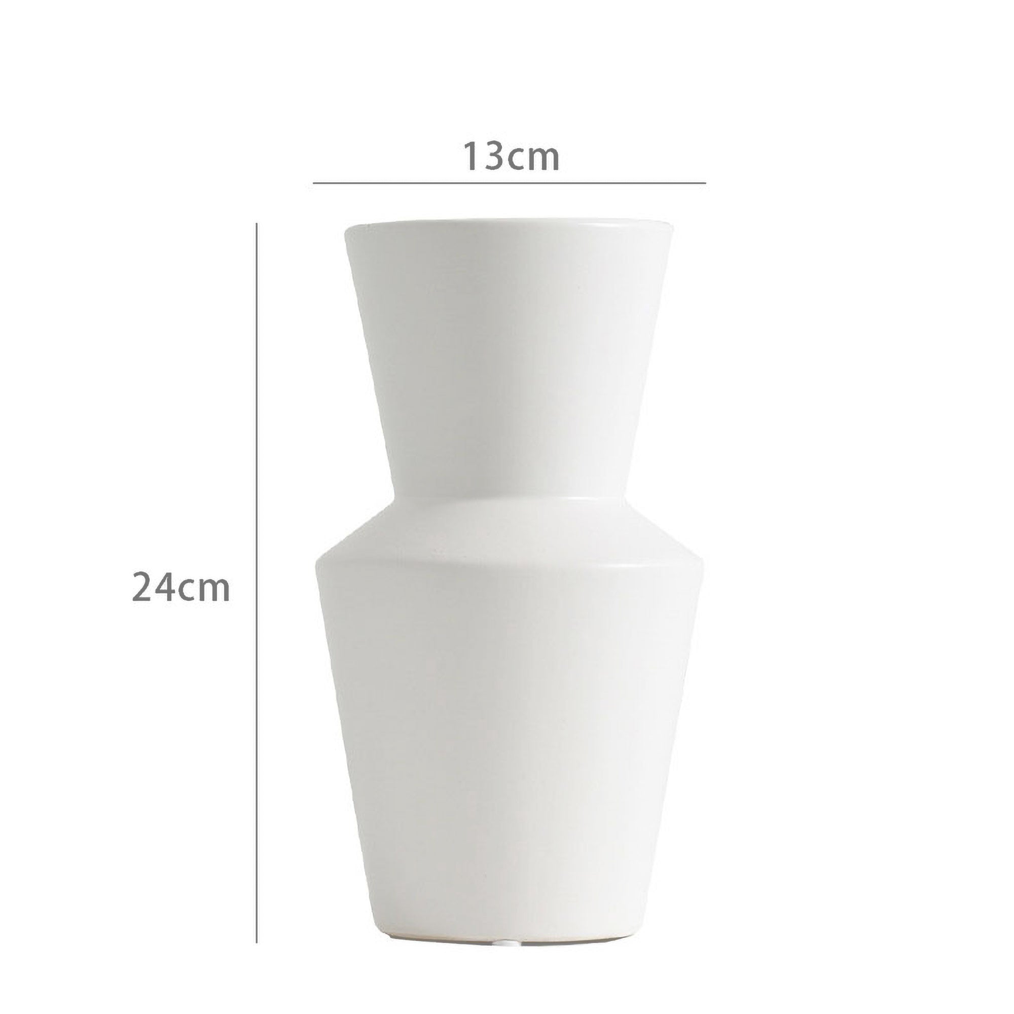 Dahlia Modern Ceramic Vase - Stylish Home Décor Accent