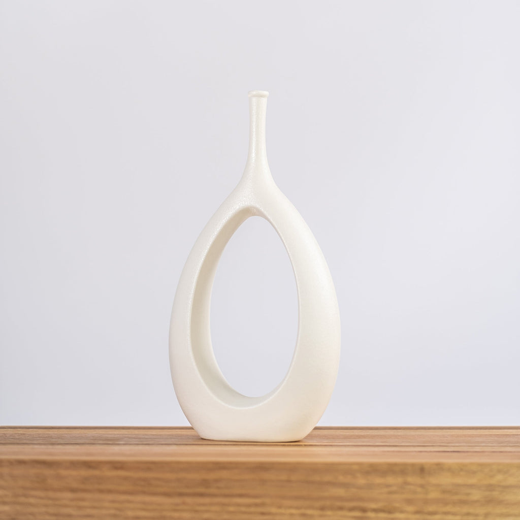 Elegant Orchid Ceramic Vase - Modern Home Décor Accent