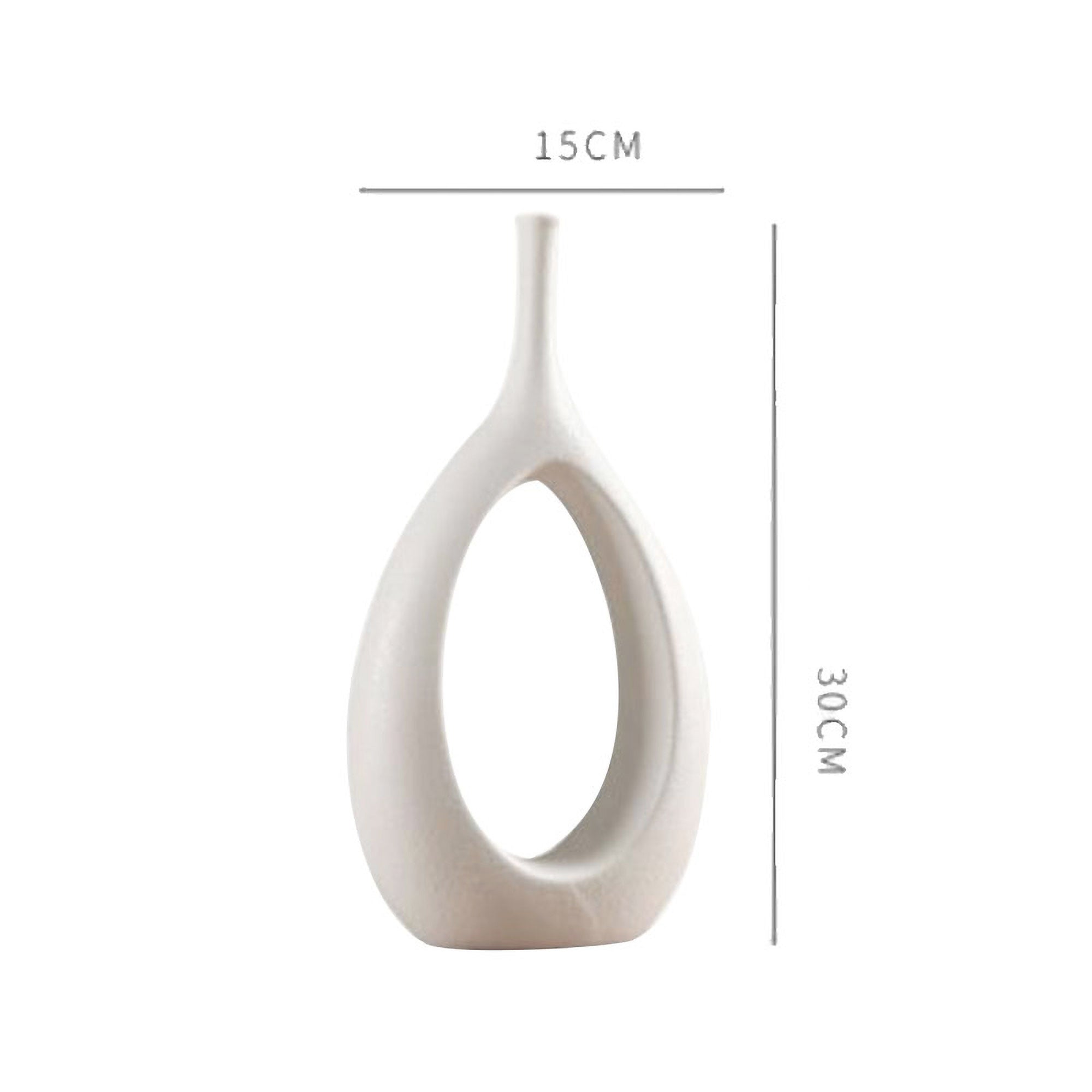 Elegant Orchid Ceramic Vase - Modern Home Décor Accent