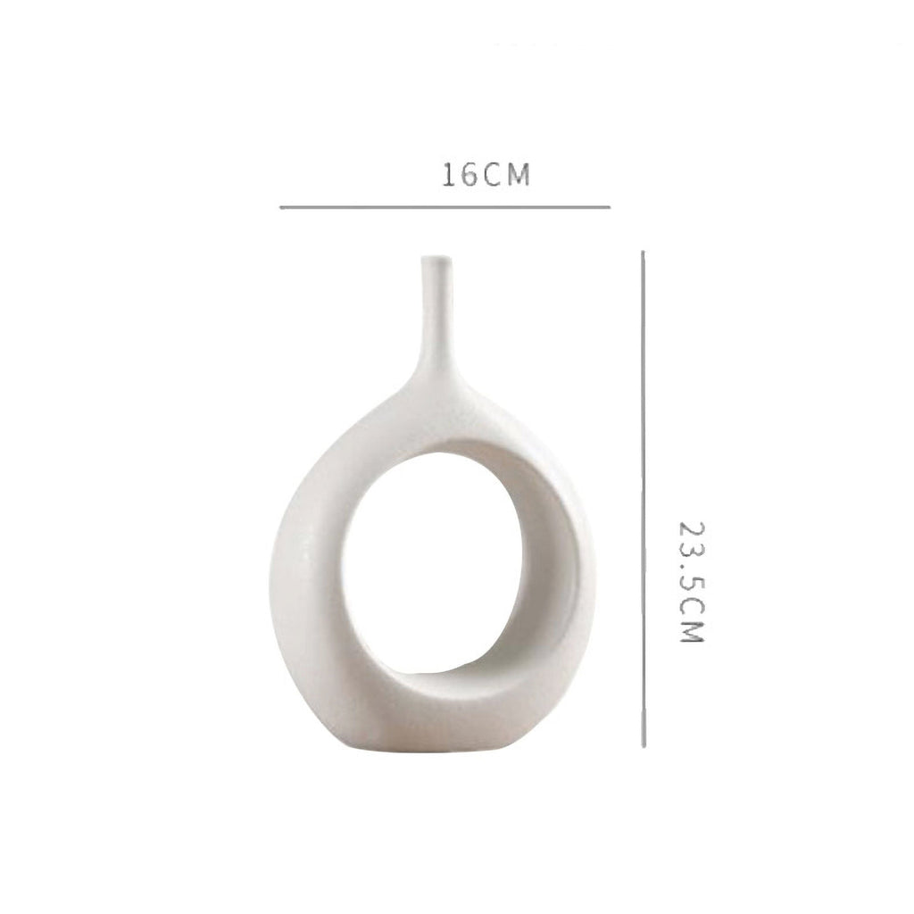 Magnolia Modern Ceramic Vase - Elegant Home Décor Accent