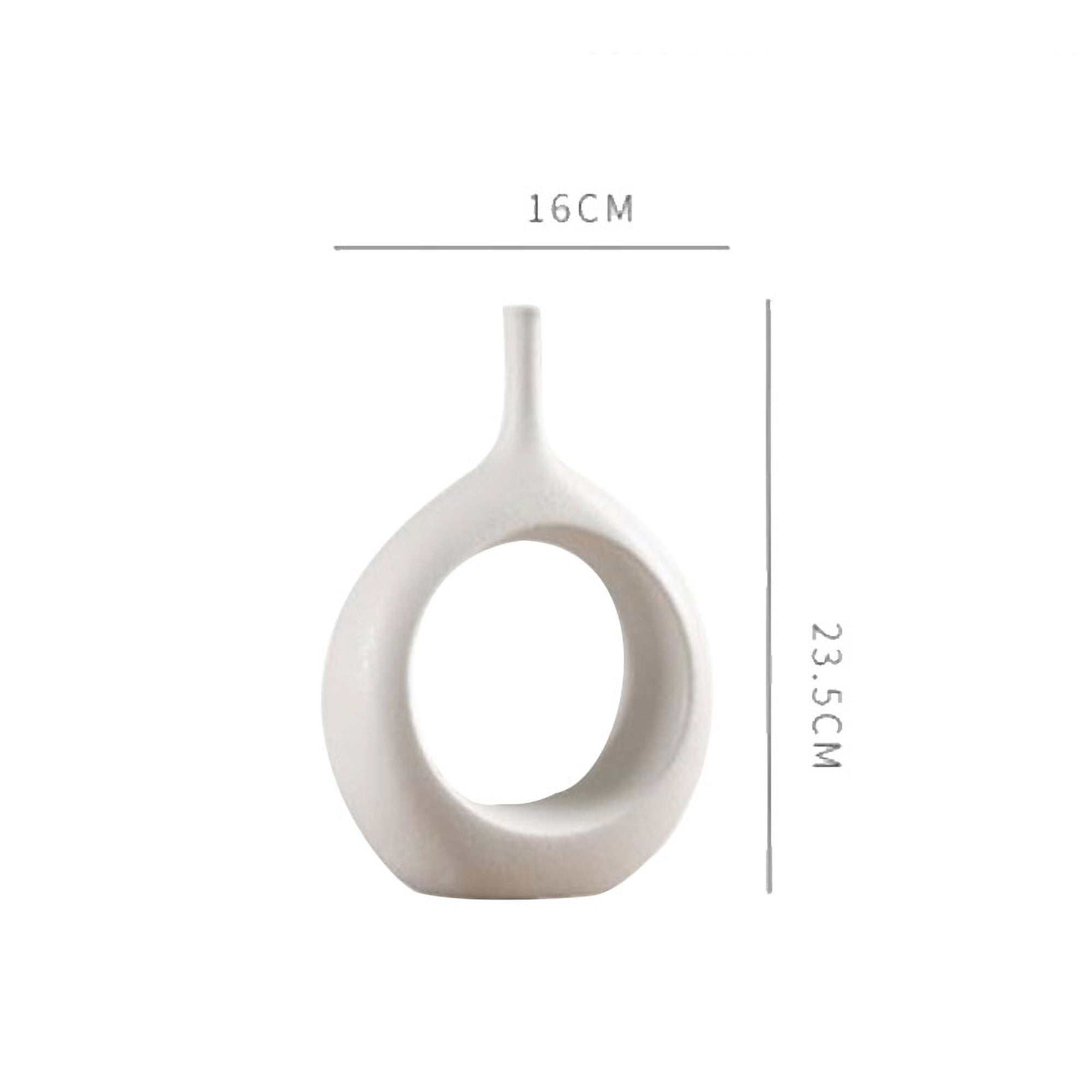 Magnolia Modern Ceramic Vase - Elegant Home Décor Accent