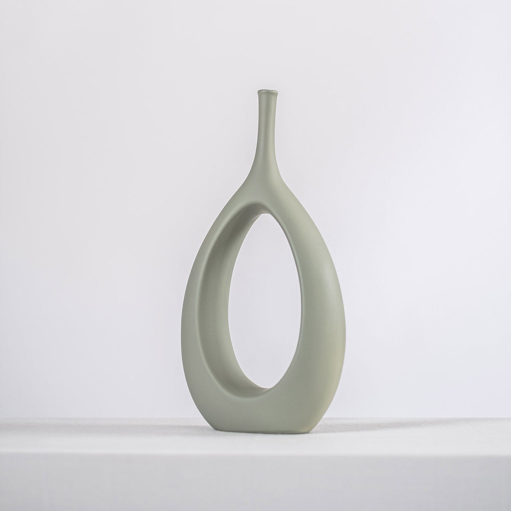 Elegant Orchid Ceramic Vase - Modern Home Décor Accent