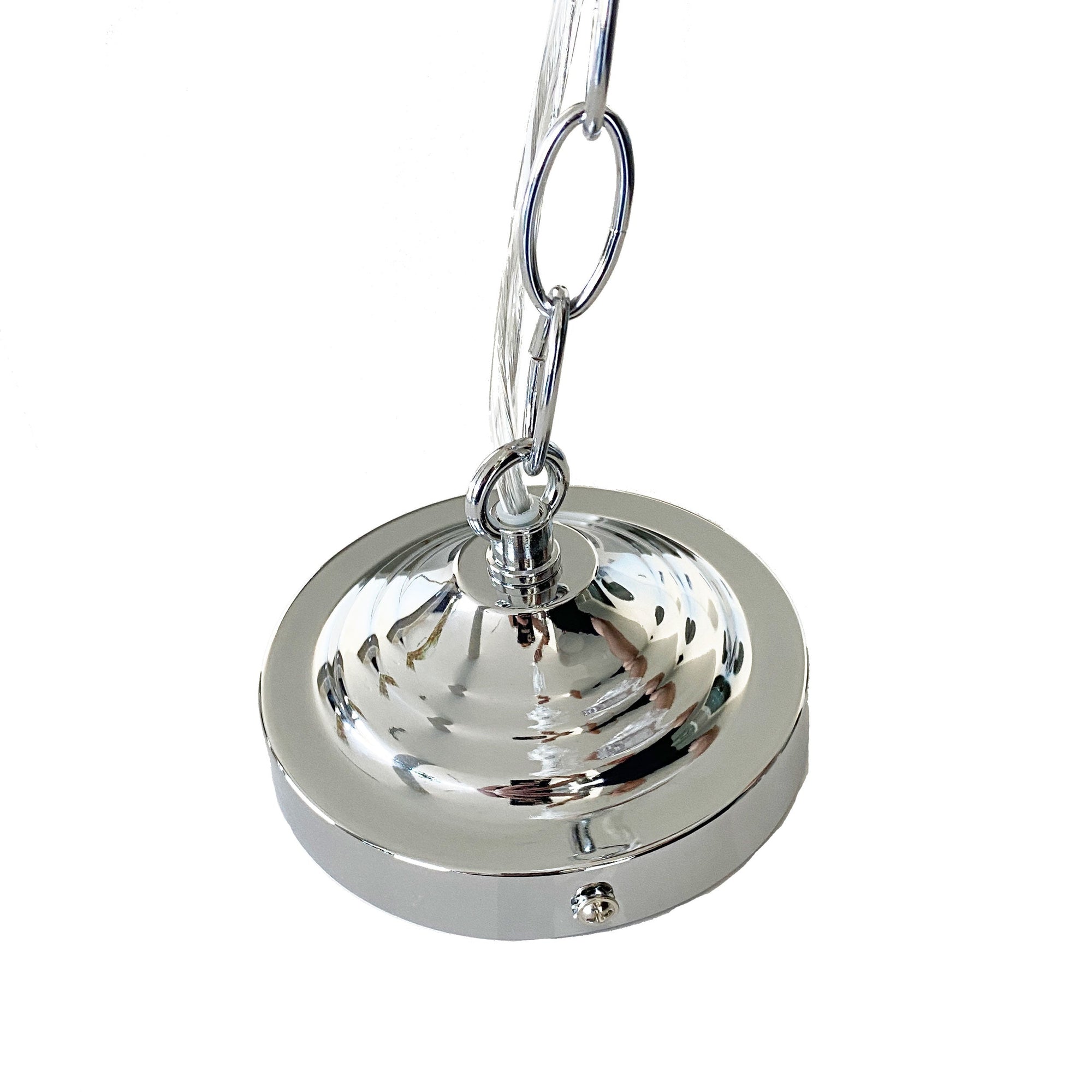 Elegant Valentine Pendant Light - Handblown Glass & Chrome Finish
