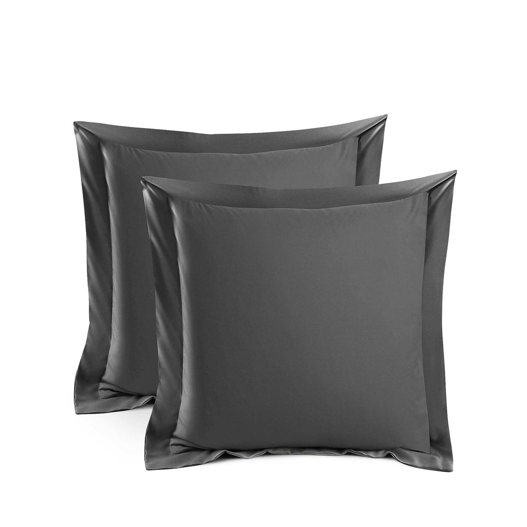 Silky Soft Bamboo Pillowcase Set - Luxurious Charcoal Bedding