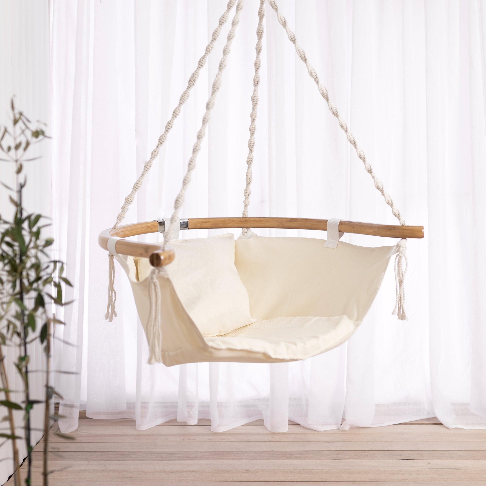 Montego Padded Hanging Hammock Chair with Cushion - Relax in Style