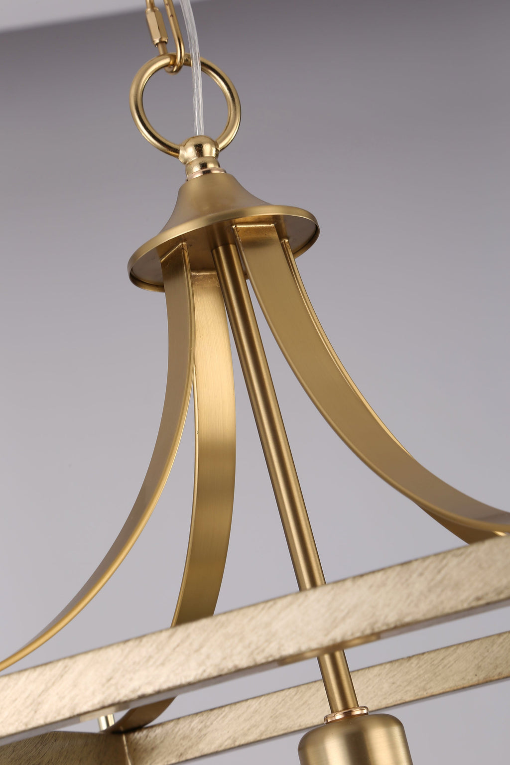 Langham Hampton Style Pendant Light – Elegant Brushed Gold Fixture