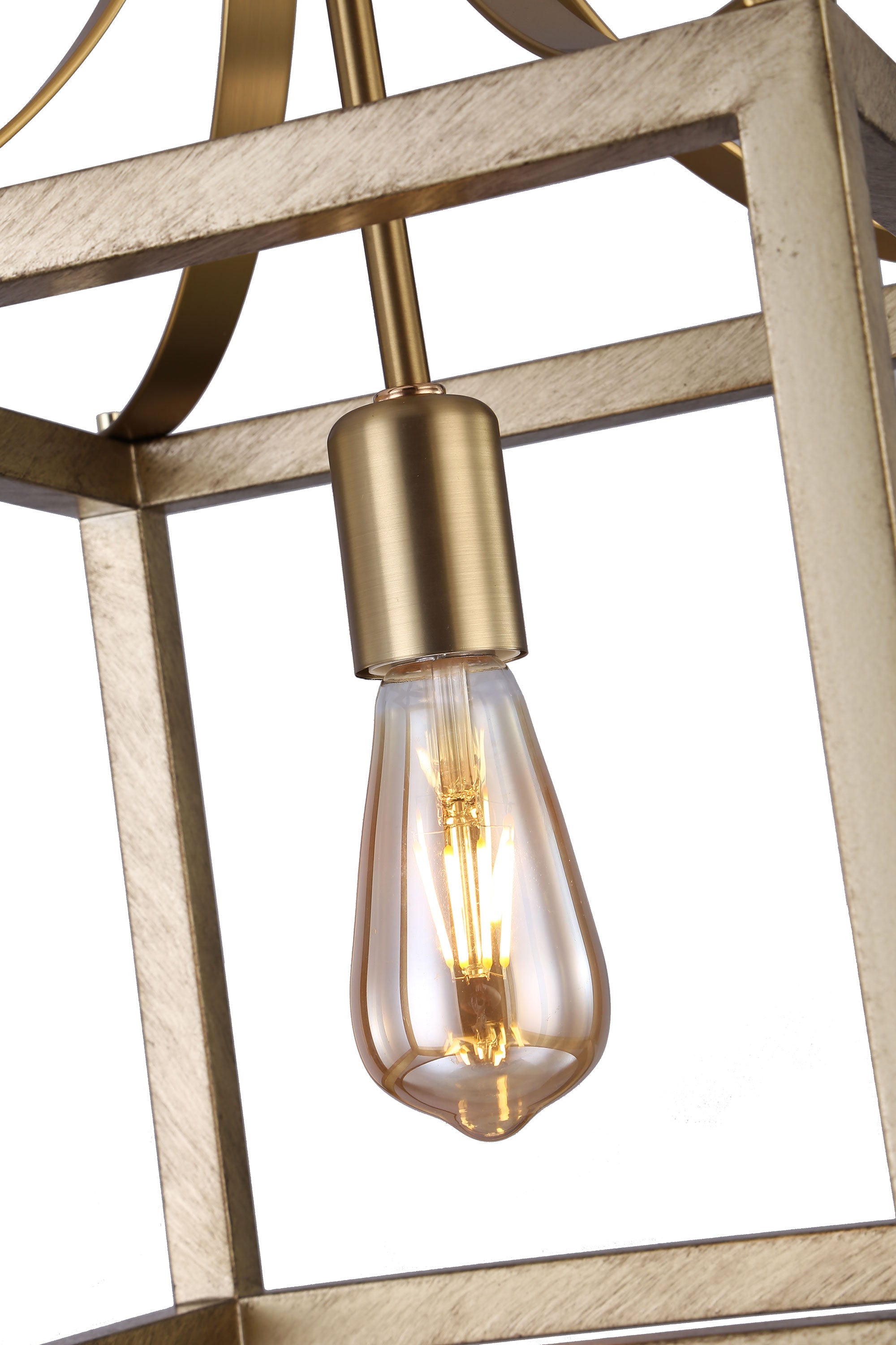 Langham Hampton Style Pendant Light – Elegant Brushed Gold Fixture