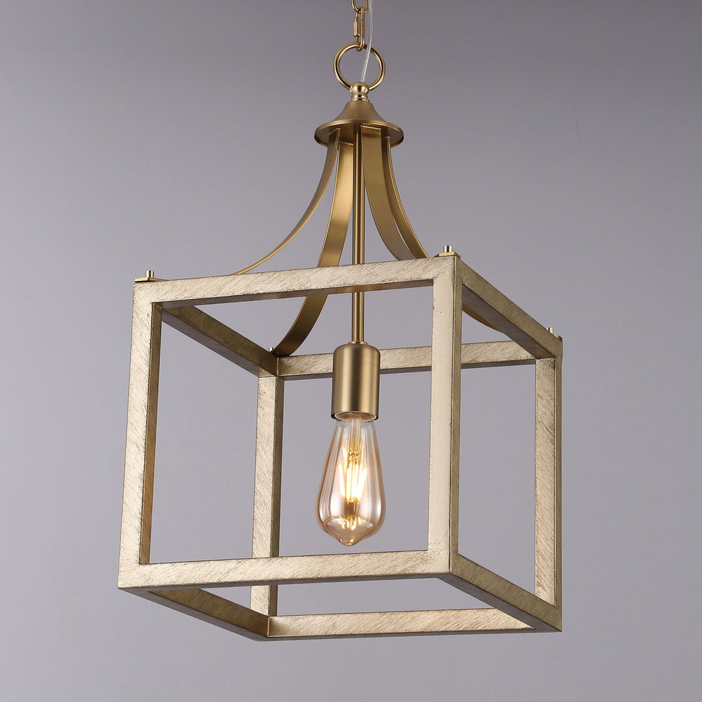 Langham Hampton Style Pendant Light – Elegant Brushed Gold Fixture