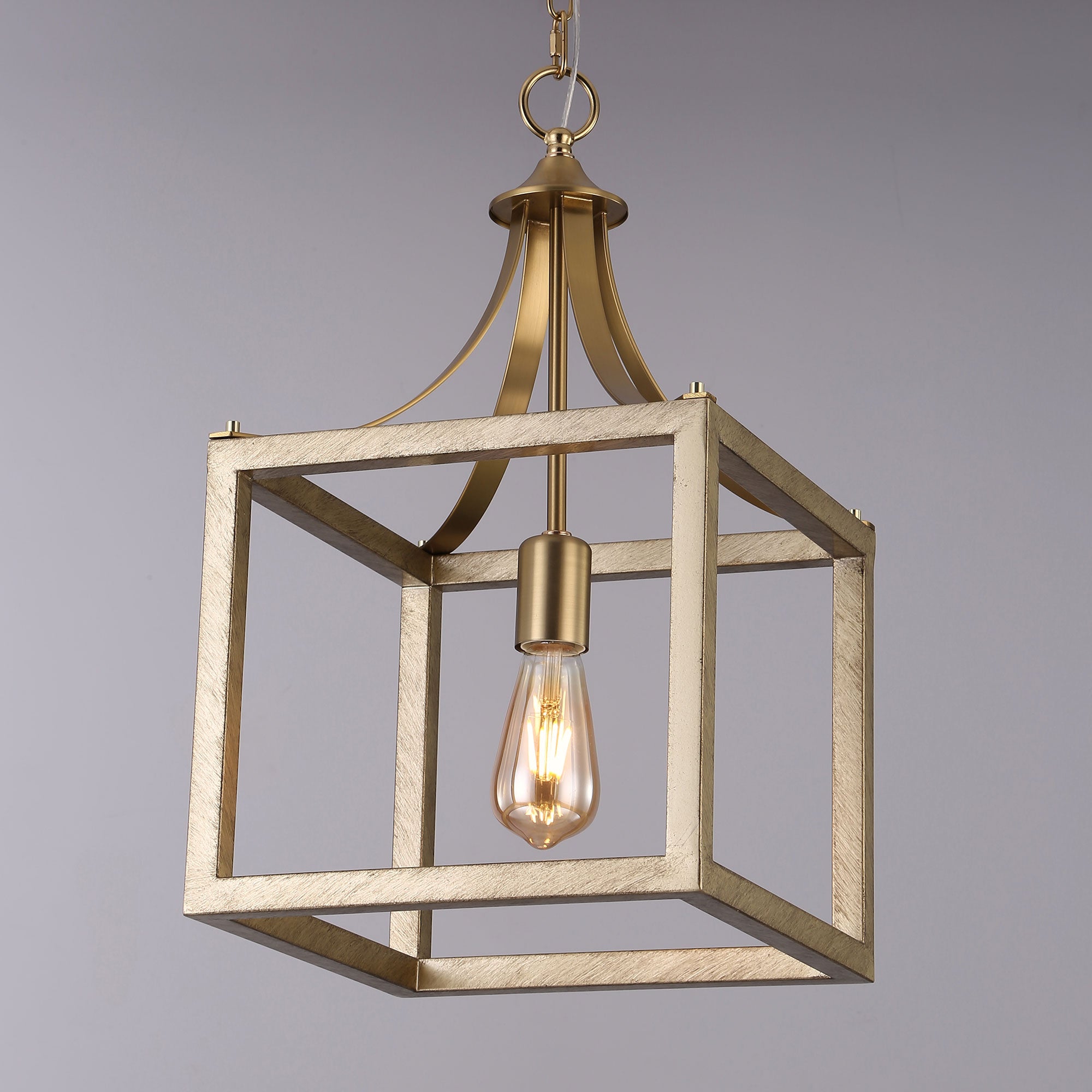 Langham Hampton Style Pendant Light – Elegant Brushed Gold Fixture