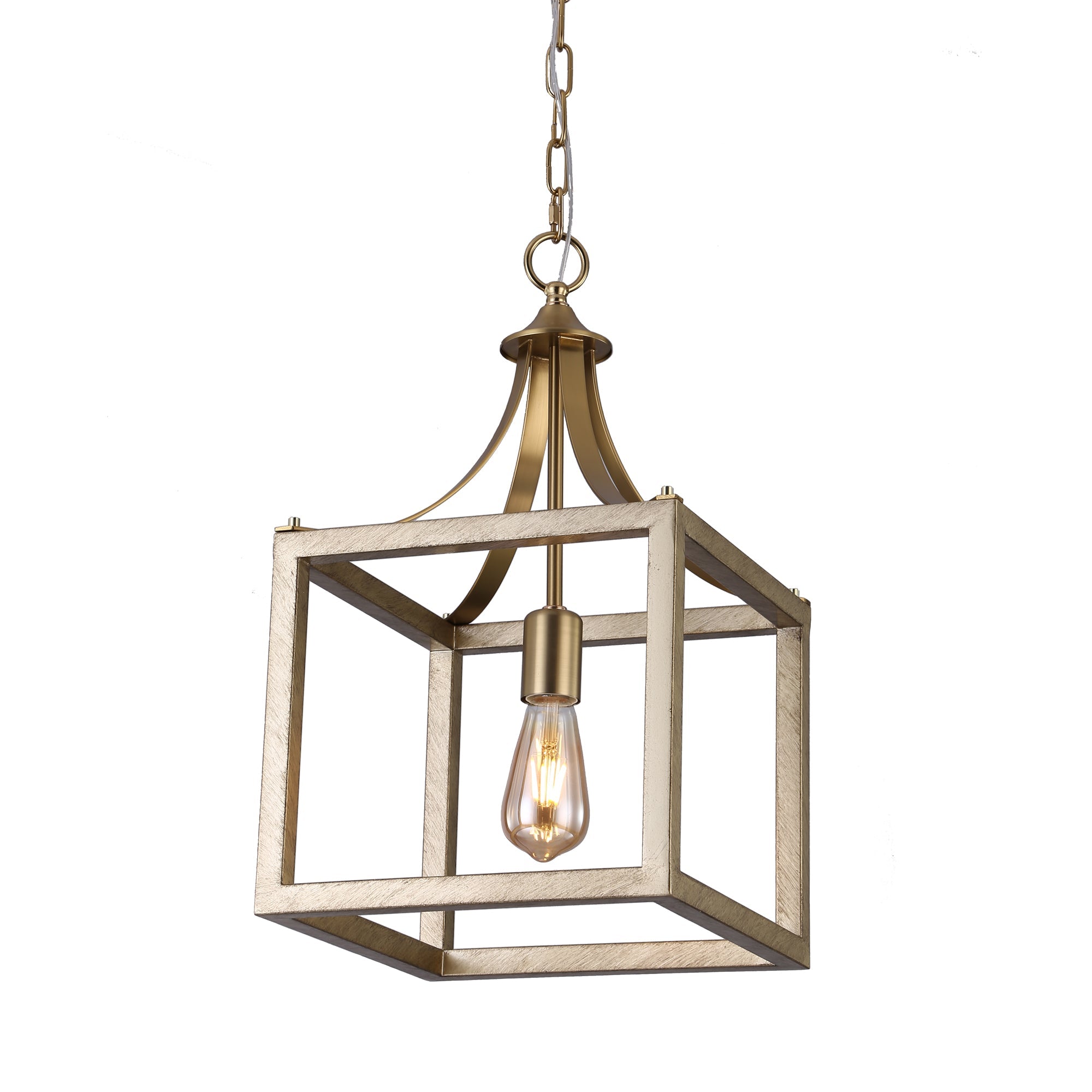 Langham Hampton Style Pendant Light – Elegant Brushed Gold Fixture