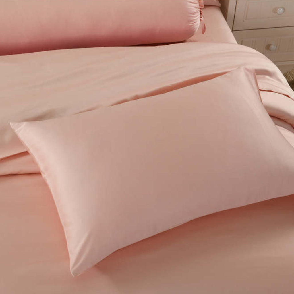 Luxurious Silky Soft Bamboo Sheet Set in Coral Pink