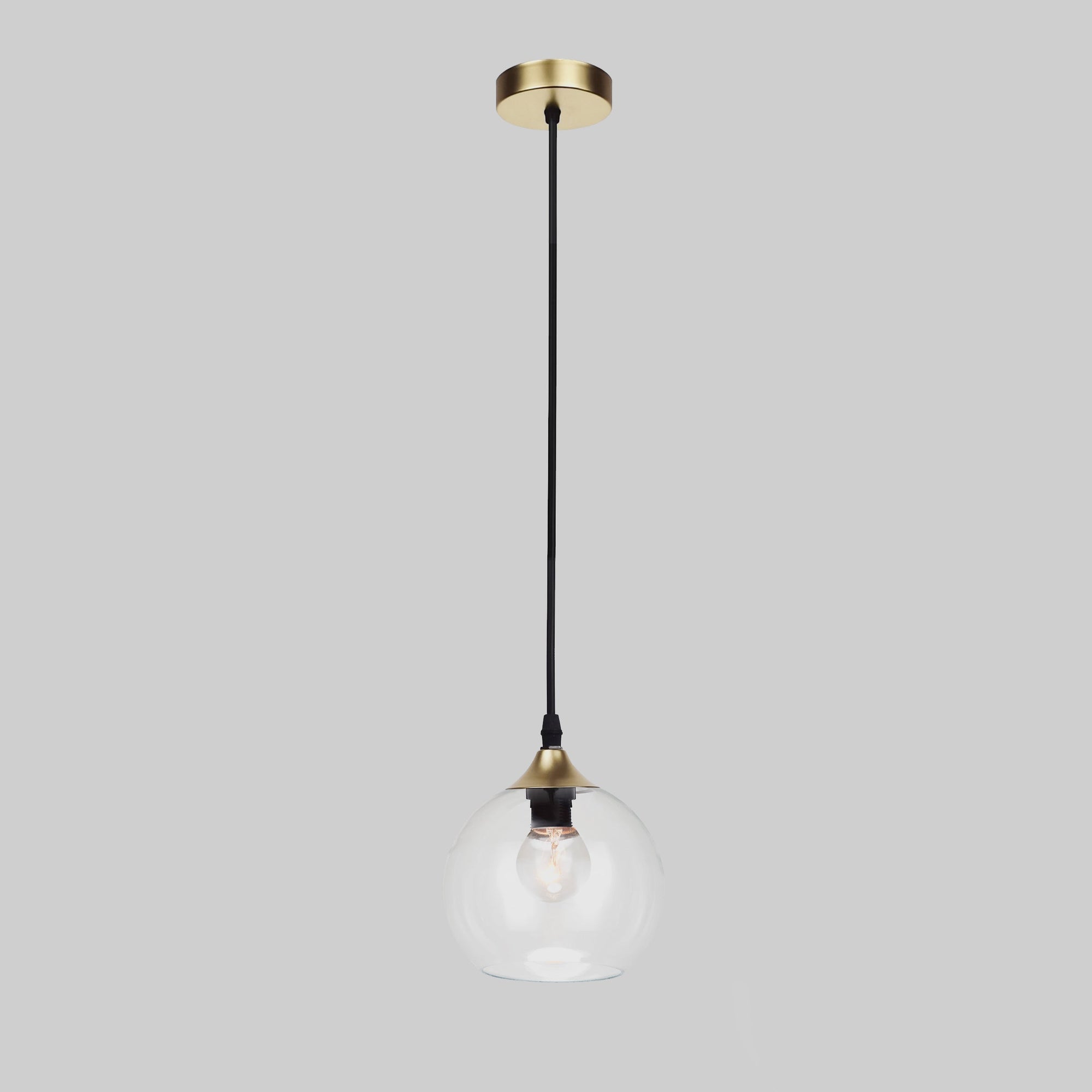 Ivory & Deene Frankie Gold Glass Pendant Light - Modern Elegance
