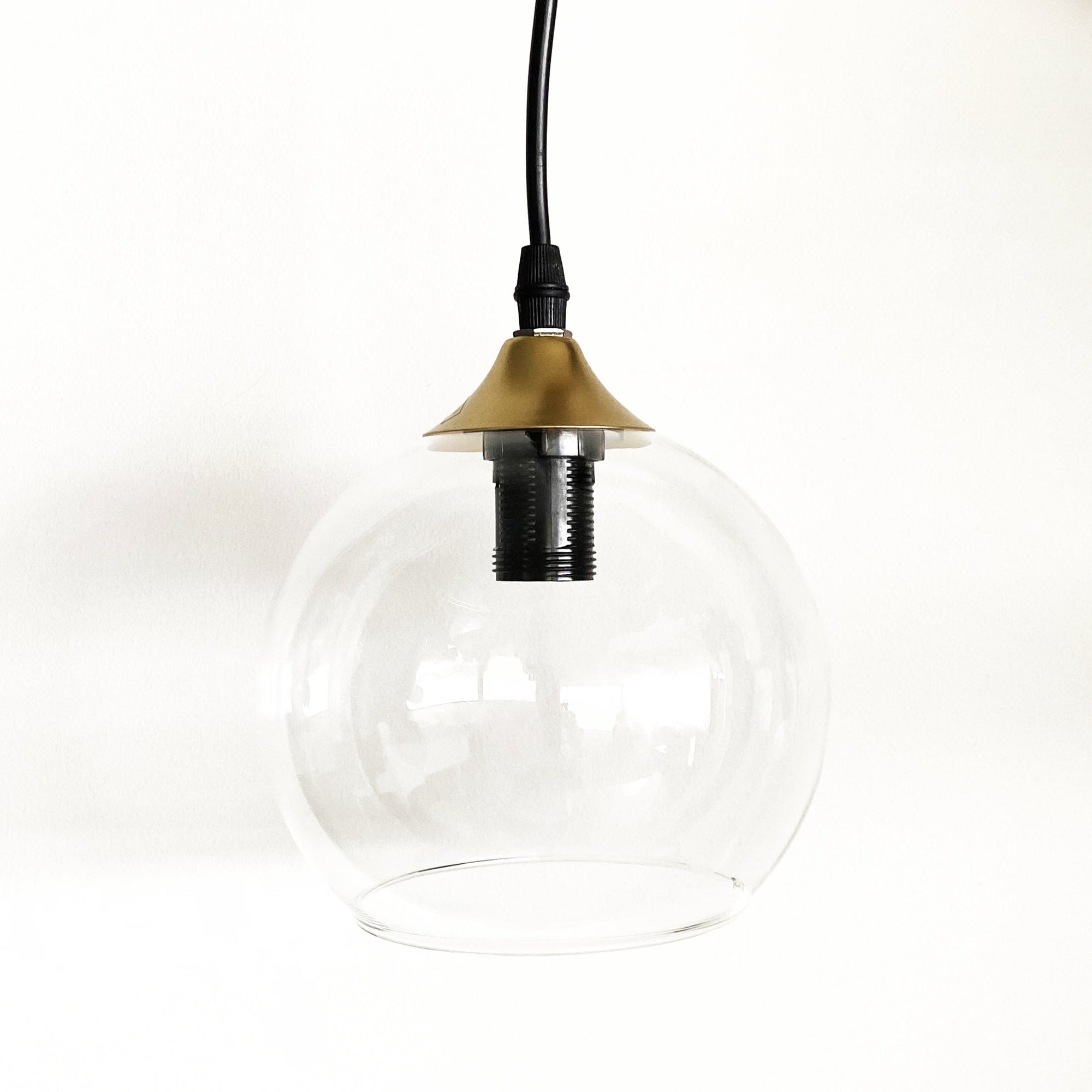 Ivory & Deene Frankie Gold Glass Pendant Light - Modern Elegance