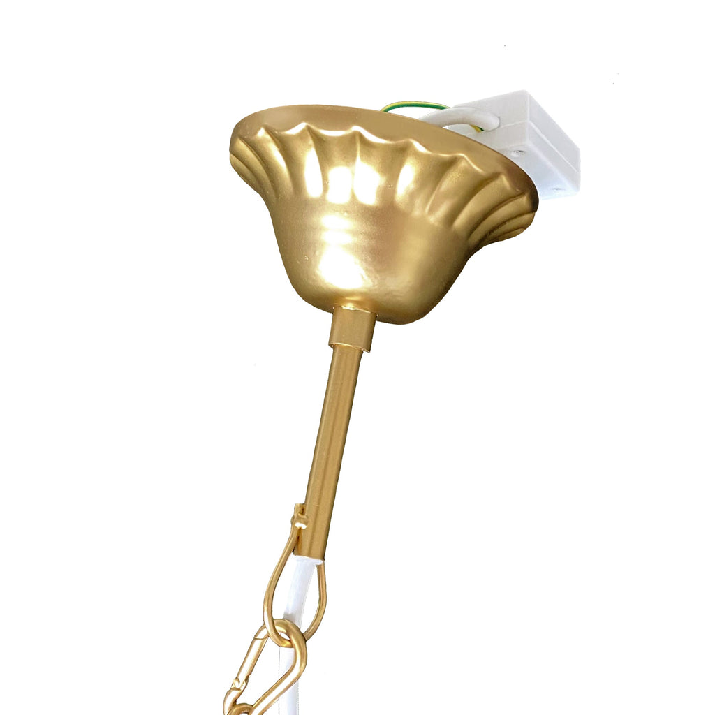 Darling Gold Chandelier with Elegant Crystal Details