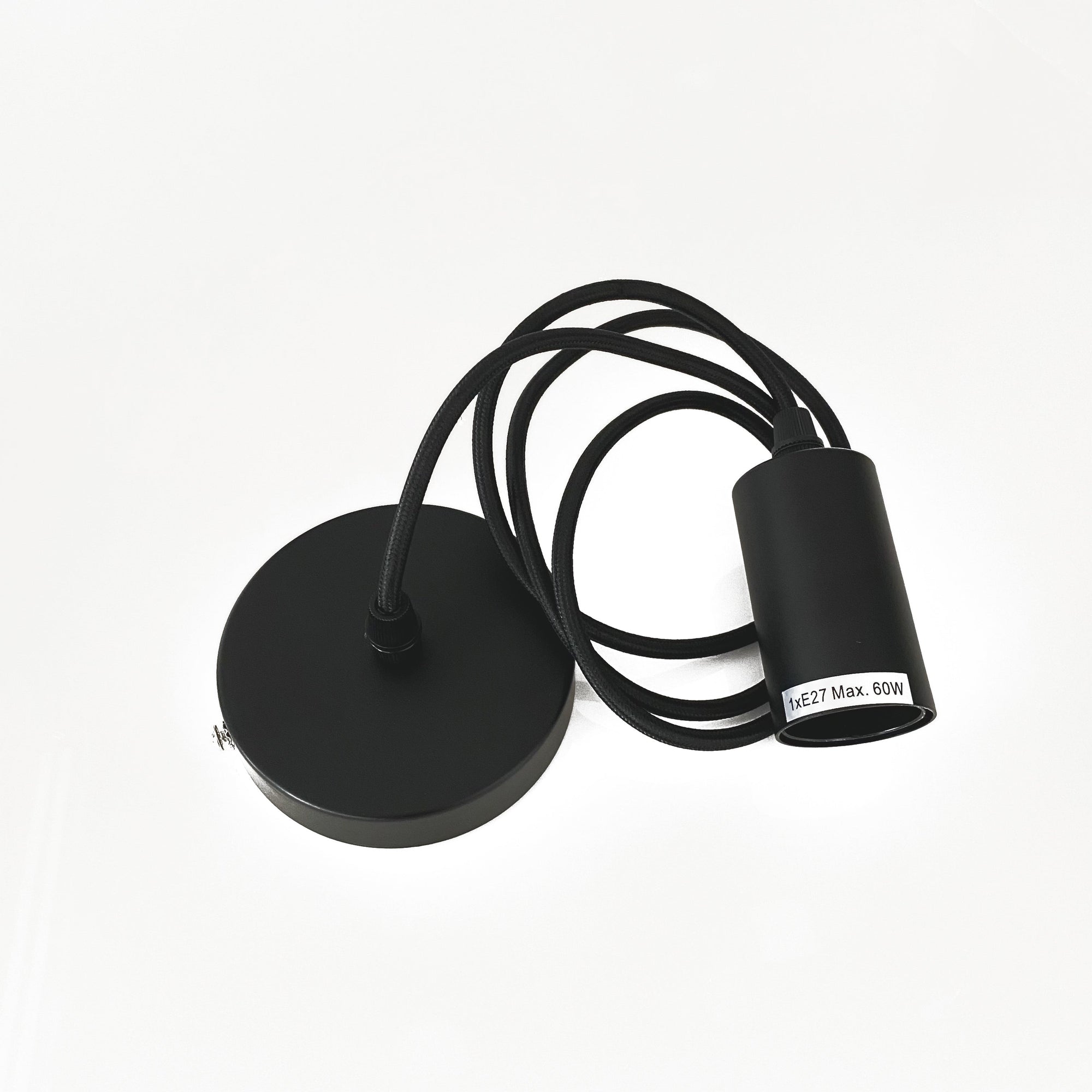 Riley Matt Black Pendant Light - Industrial Chic & Adjustable