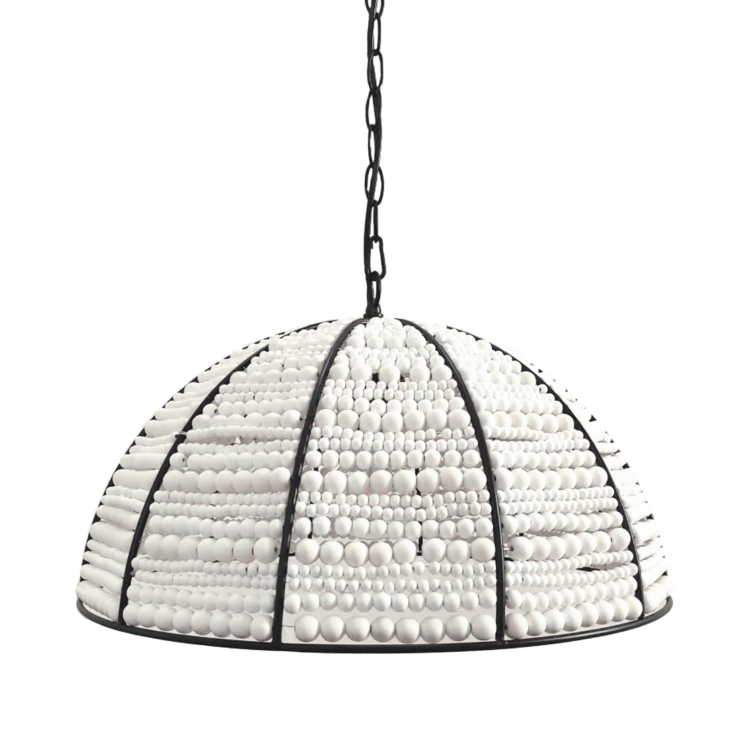 Estelle Beaded Dome Pendant Light - Chic Accent for Any Space