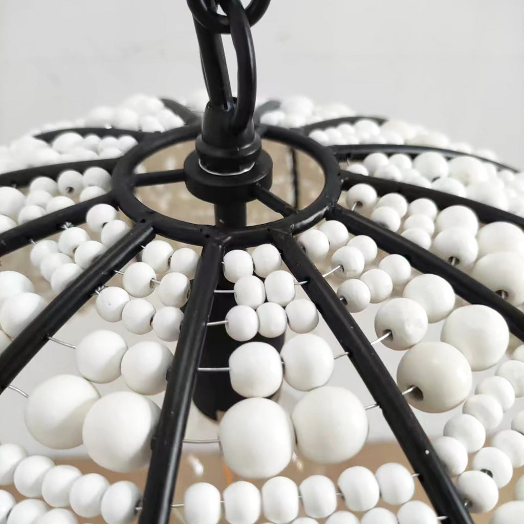 Estelle Beaded Dome Pendant Light - Chic Accent for Any Space