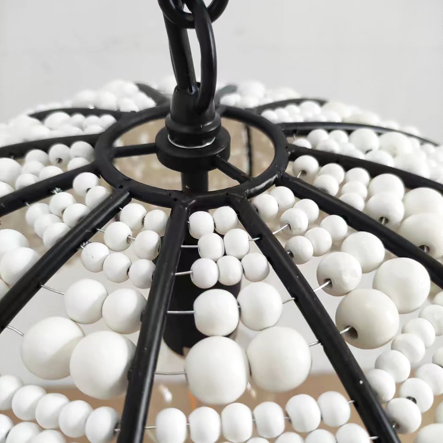 Estelle Beaded Dome Pendant Light - Chic Accent for Any Space