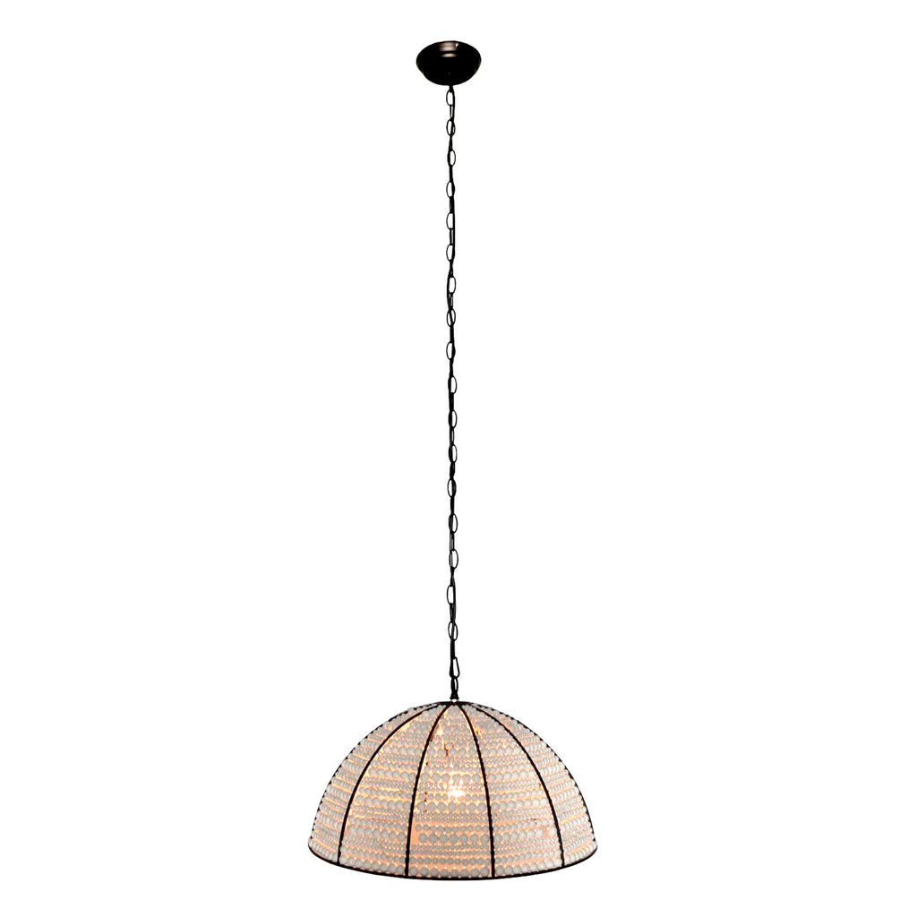 Estelle Beaded Dome Pendant Light - Chic Accent for Any Space