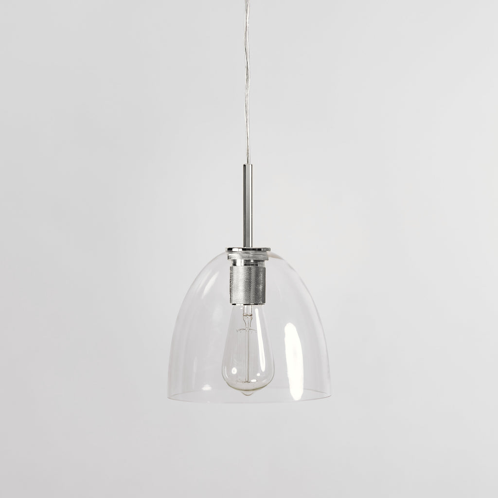 Preston Chrome Glass Pendant Light - Modern Elegance