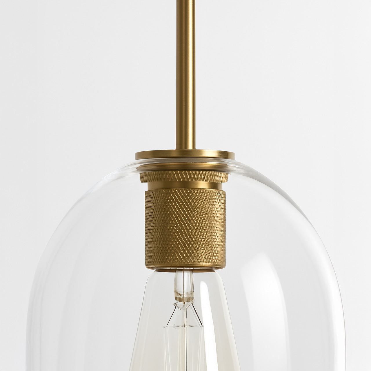 Gold Preston Glass Pendant Light - Stylish Vintage Modern Design