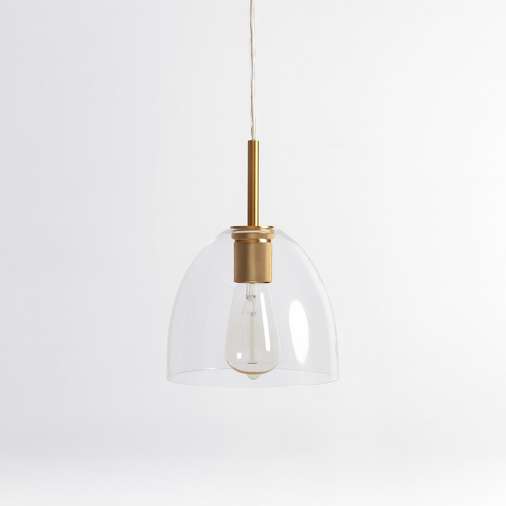 Gold Preston Glass Pendant Light - Stylish Vintage Modern Design