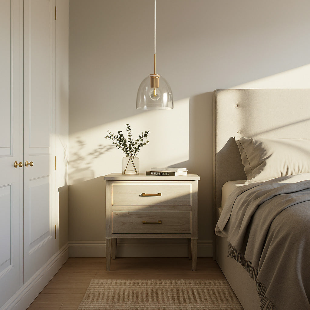 Gold Preston Glass Pendant Light - Stylish Vintage Modern Design