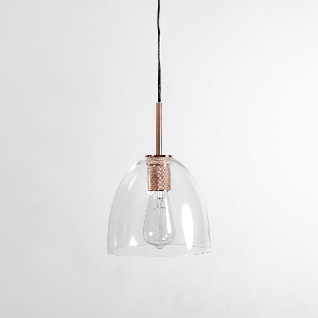 Preston Copper Glass Pendant Light - Modern Vintage Charm
