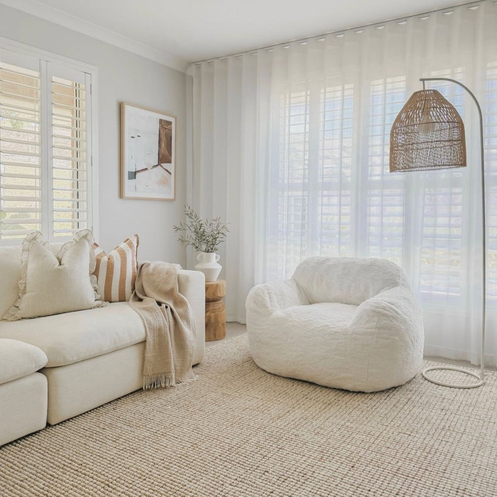DreamPod® White Chair - Plush Comfort and Sensory Foam Support