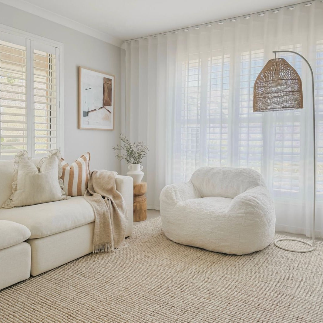 DreamPod® White Chair - Plush Comfort and Sensory Foam Support