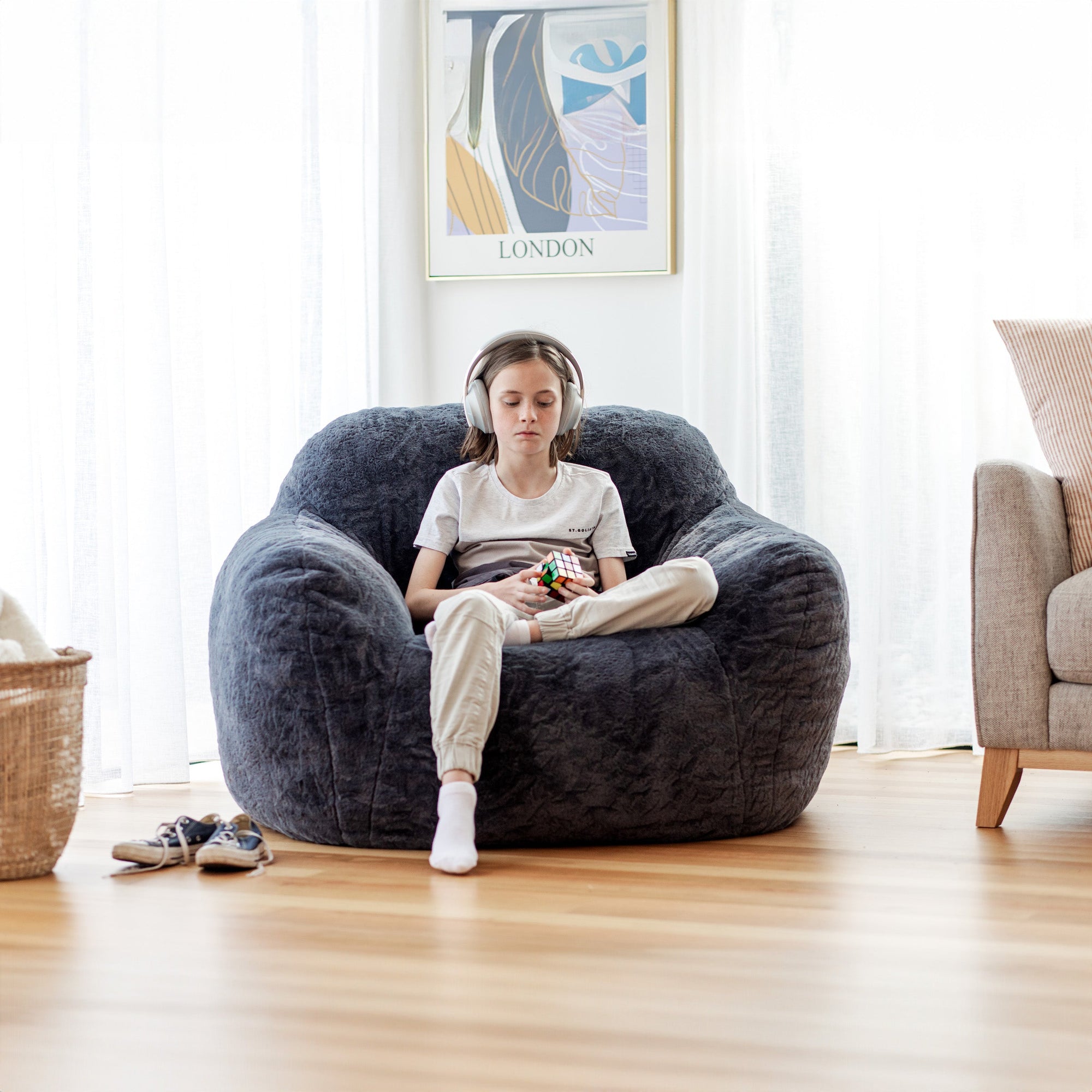 DreamPod® Charcoal Grey Chair - Comfy Relaxation Essential
