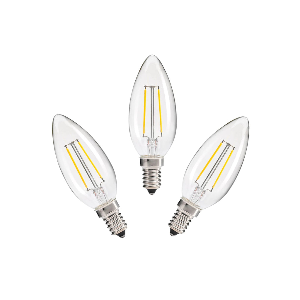 Cool White E14 Candle LED Bulb - 2W Energy-Efficient Lighting