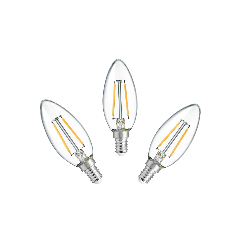 Warm White 2W Candle LED Bulb (E14) - Elegant Lighting Solution