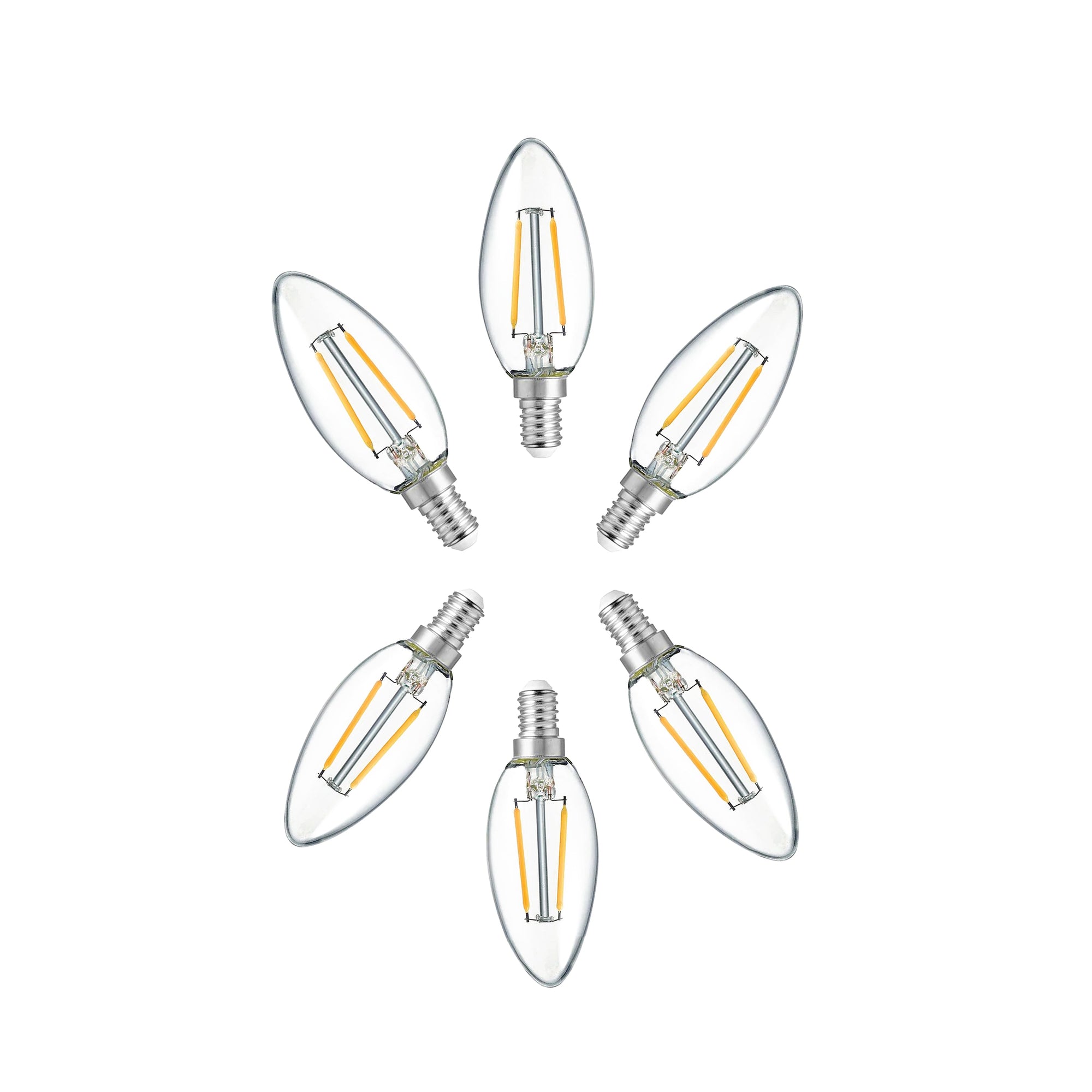 Warm White 2W Candle LED Bulb (E14) - Elegant Lighting Solution