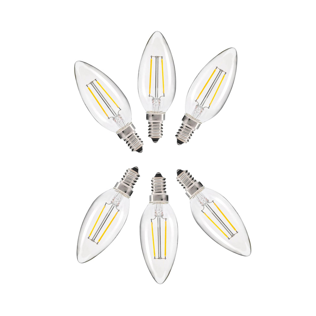 Cool White E14 Candle LED Bulb - 2W Energy-Efficient Lighting