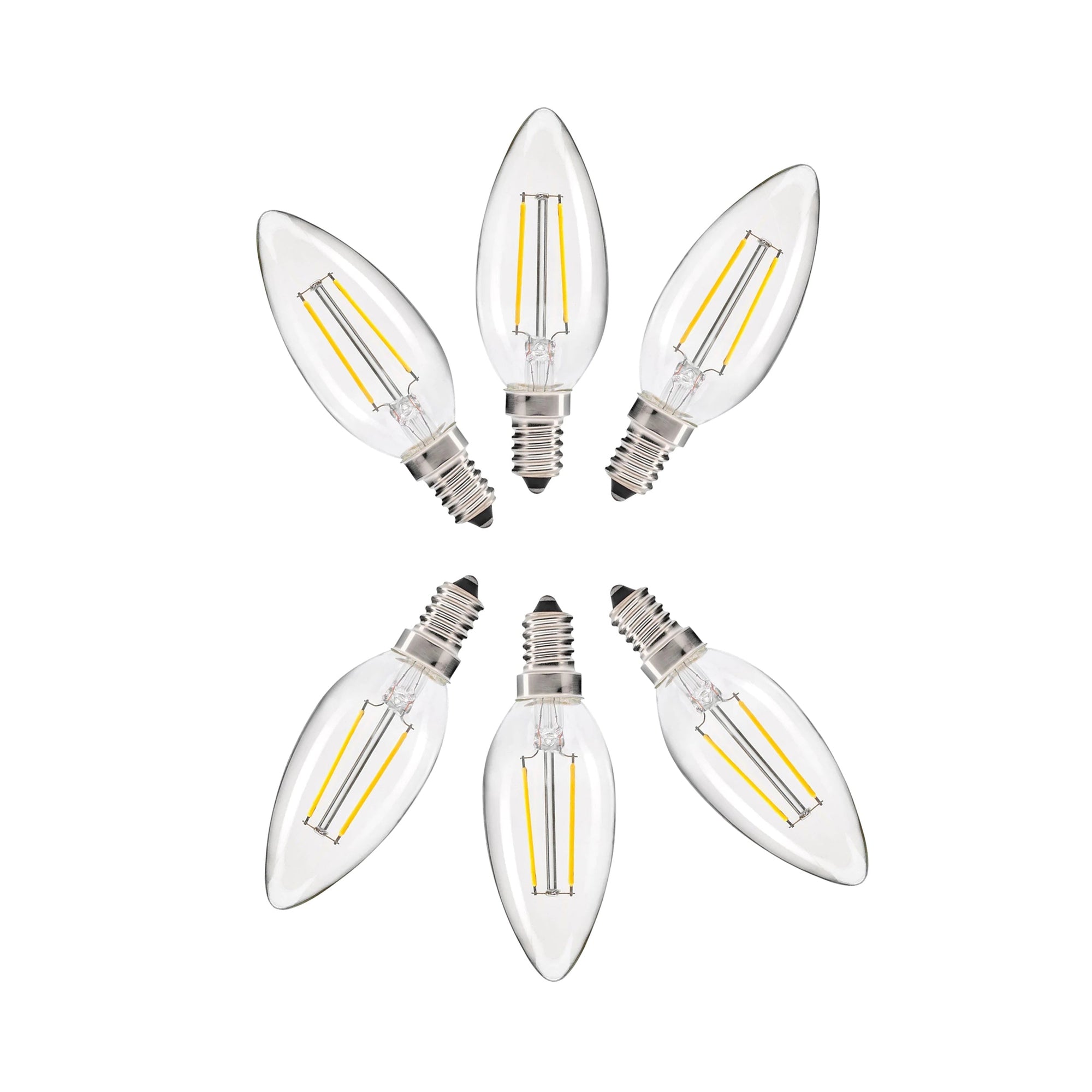 Cool White E14 Candle LED Bulb - 2W Energy-Efficient Lighting