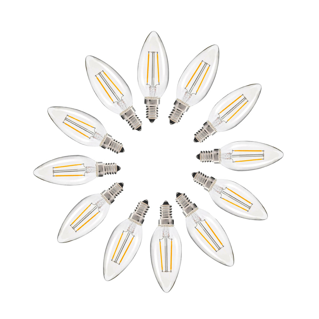 Warm White 2W Candle LED Bulb (E14) - Elegant Lighting Solution