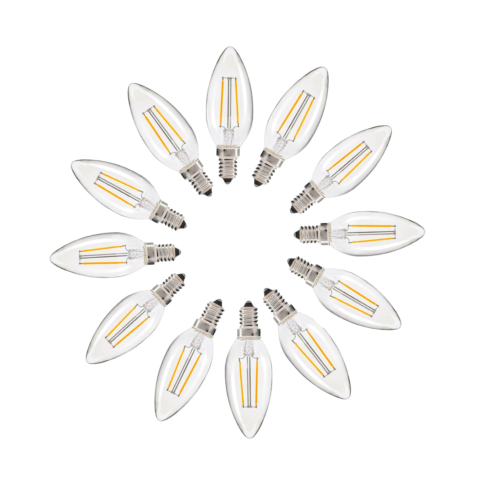 Warm White 2W Candle LED Bulb (E14) - Elegant Lighting Solution