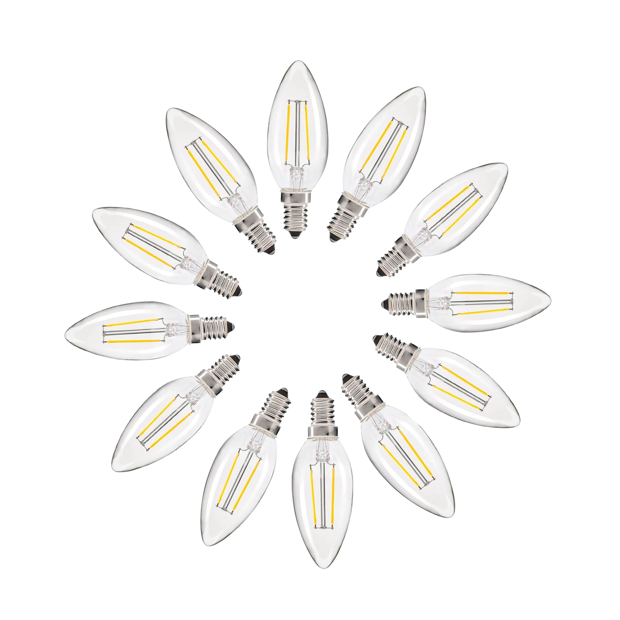 Cool White E14 Candle LED Bulb - 2W Energy-Efficient Lighting