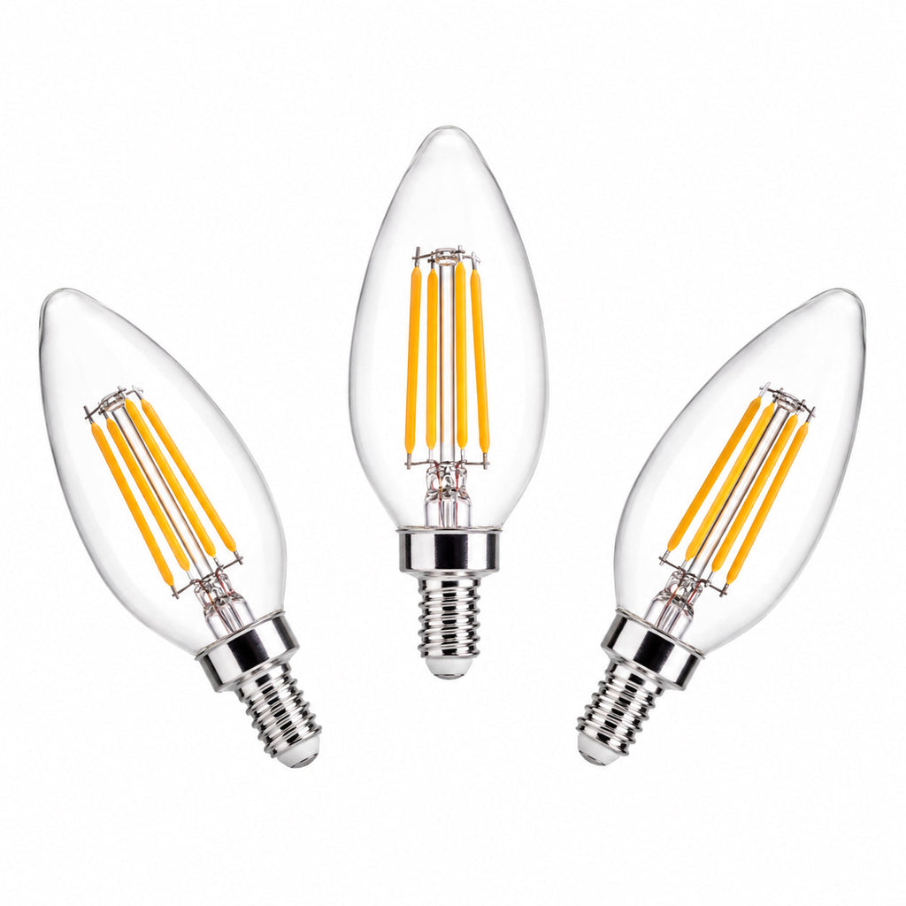 Cool White LED Candle Bulb E14 - 4W Decorative Lighting