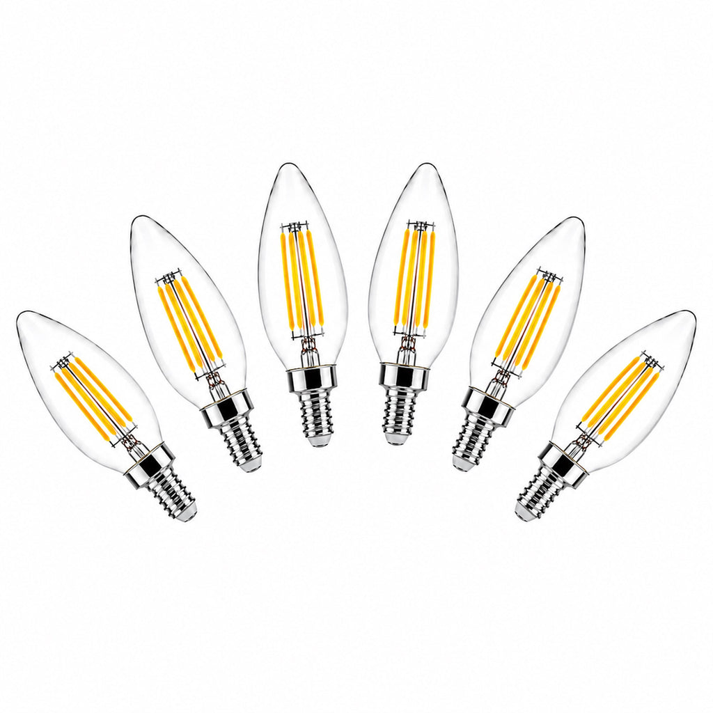Cool White LED Candle Bulb E14 - 4W Decorative Lighting