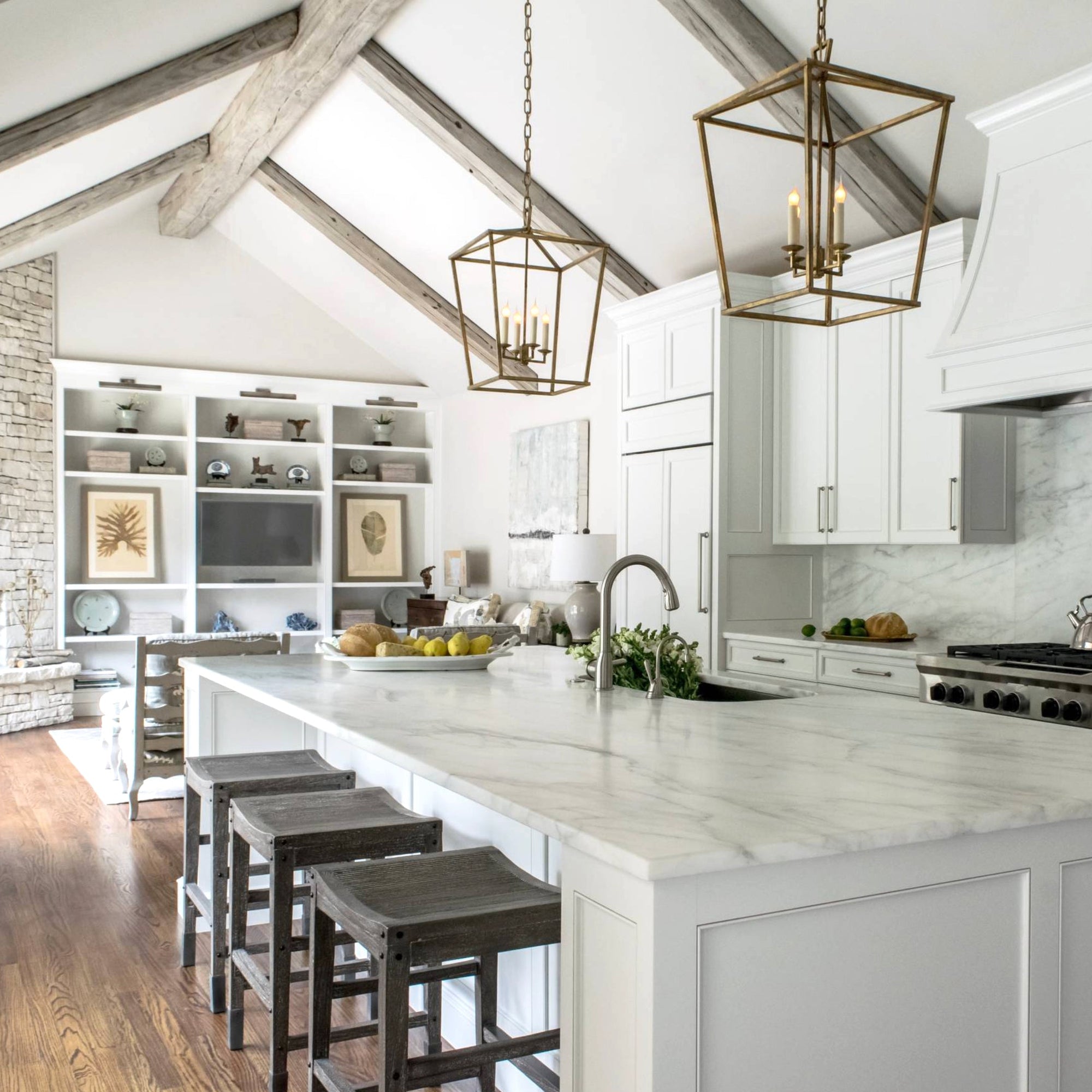 Saffire Hampton Pendant Light - Elegant Brushed Gold Design