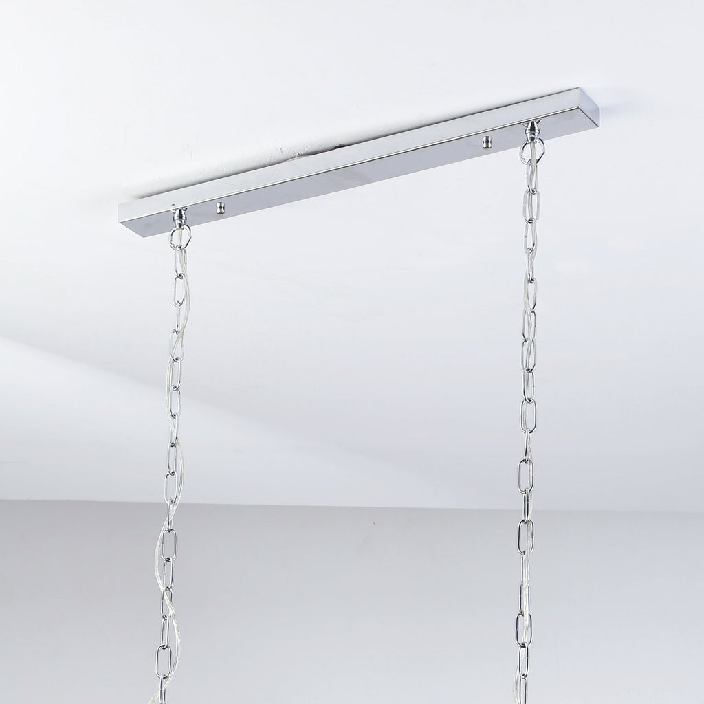 Langham Hampton Style Pendant Light - Brushed Chrome Elegance