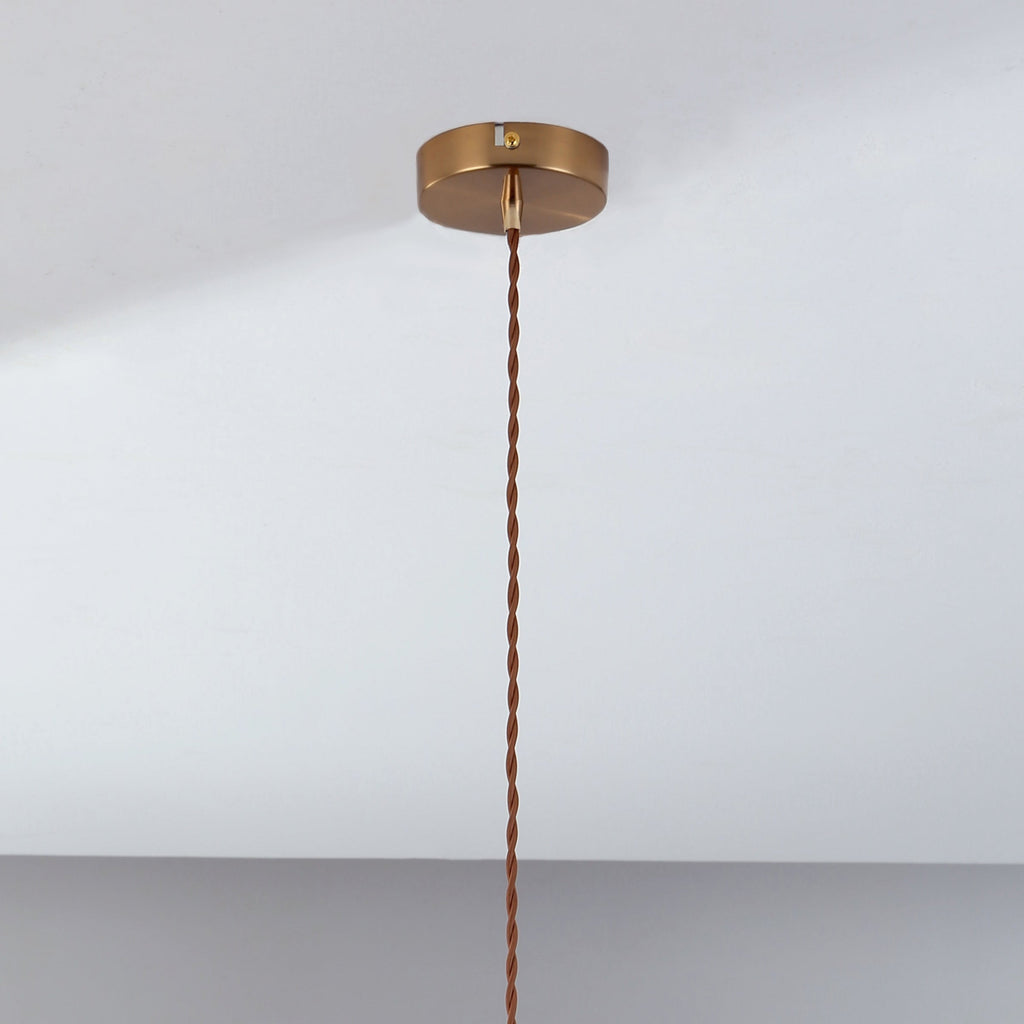 Isabel Vintage Scallop Edge Glass Pendant Light - Elegant Design