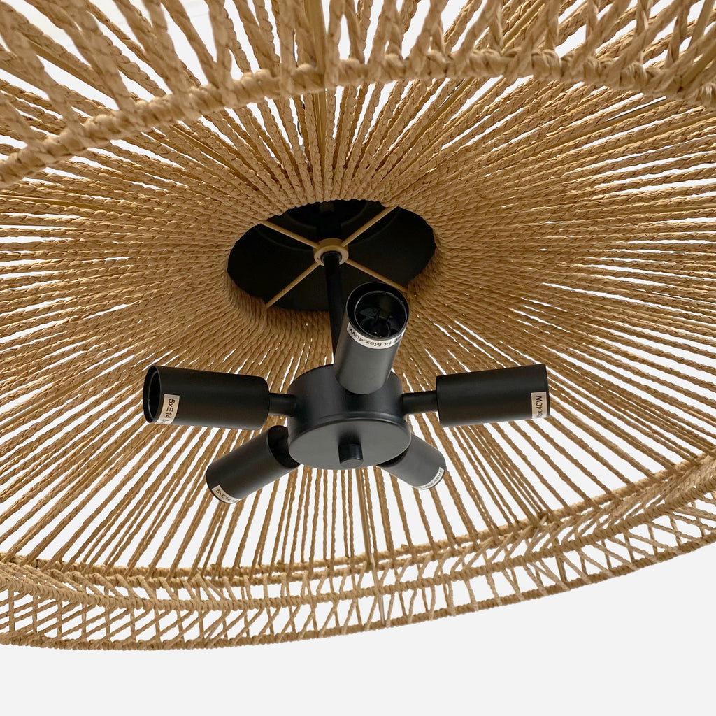 Portman Natural Rope Pendant Light - Chic Indoor Illumination