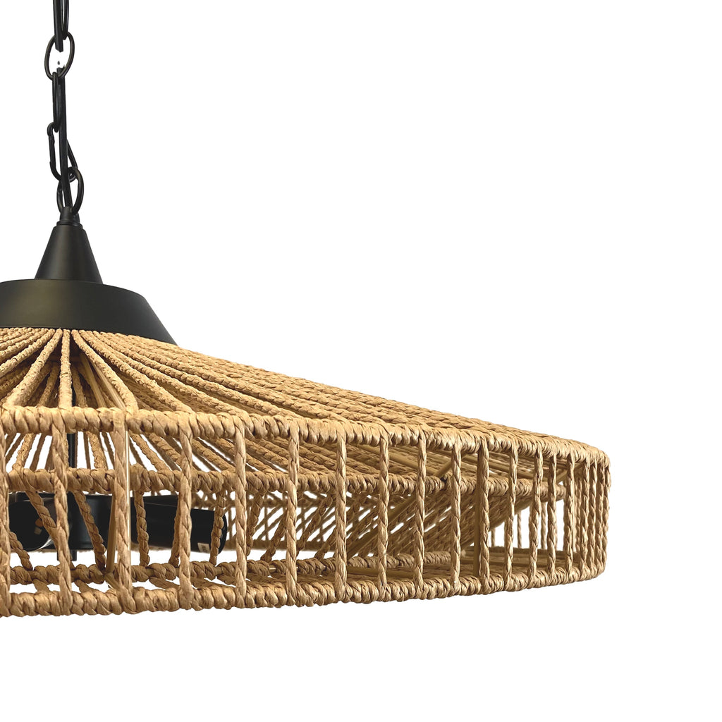 Portman Natural Rope Pendant Light - Chic Indoor Illumination