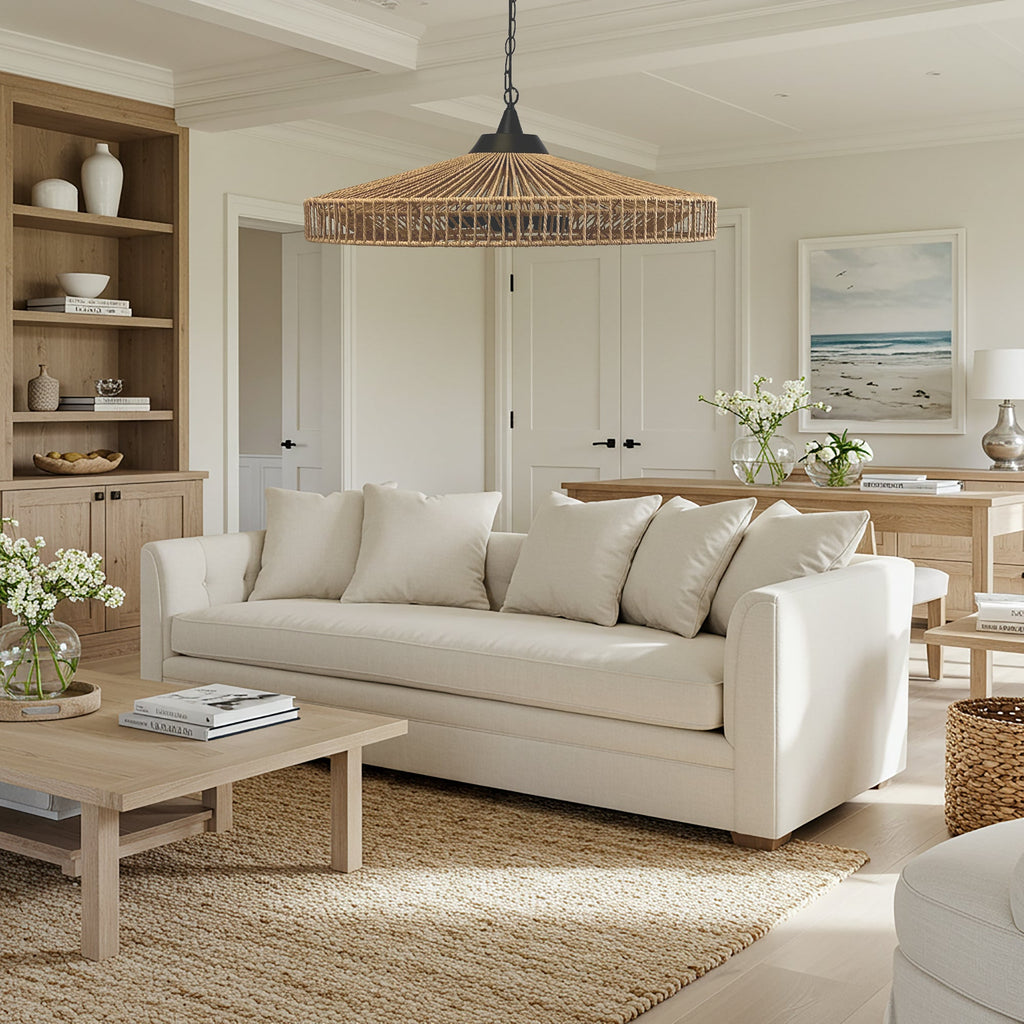 Portman Natural Rope Pendant Light - Chic Indoor Illumination