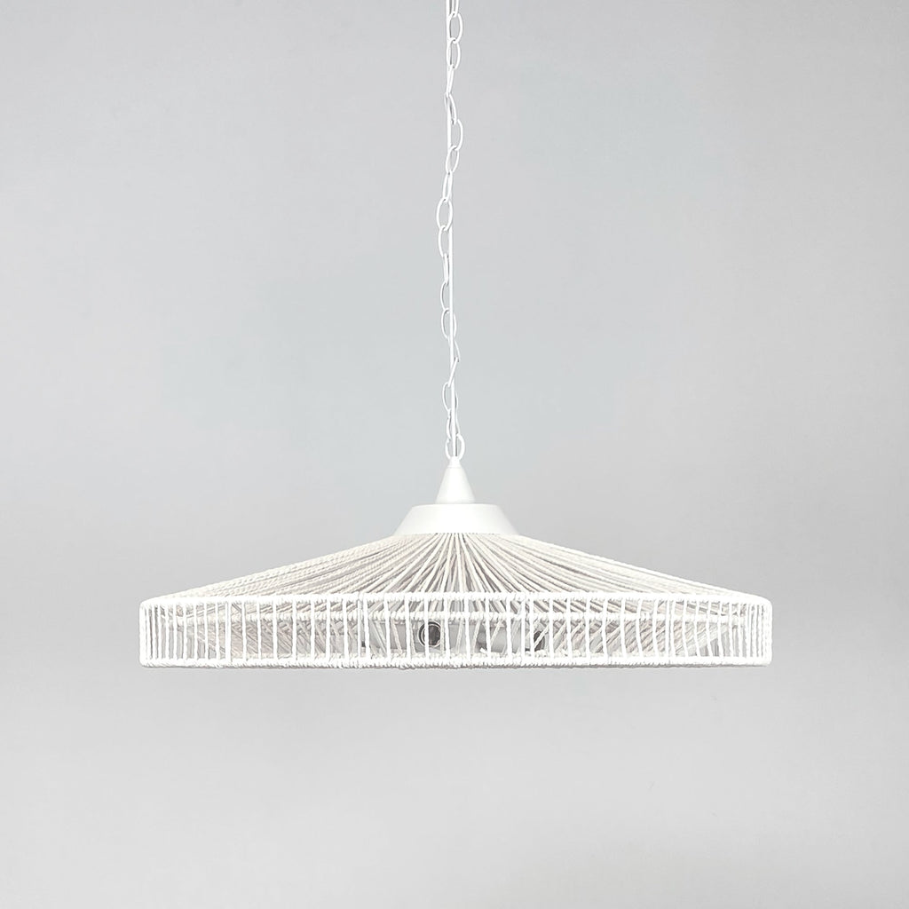 Portman White Rope Pendant Light | Contemporary Ceiling Fixture